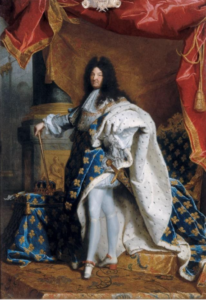 Portrait en pied de Louis XIV âge de 63 ans en grand costume royal, Hyacinthe Rigaud, 1702